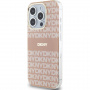 DKNY Repeat Pattern Tonal Stripe кейс с MagSafe за iPhone 13 Pro Max - розов