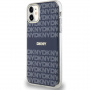 DKNY Repeat Pattern Tonal Stripe калъф с MagSafe за iPhone 11 - тъмносин
