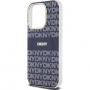 DKNY Repeat Pattern Tonal Stripe калъф с MagSafe за iPhone 13 Pro - тъмносин