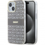 DKNY Repeat Pattern Tonal Stripe кейс с MagSafe за iPhone 14 - бежов