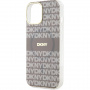 DKNY Repeat Pattern Tonal Stripe кейс с MagSafe за iPhone 14 - бежов