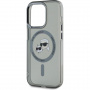 Karl Lagerfeld IML K&CH Heads Metal Frame кейс с MagSafe за iPhone 15 Pro Max - черен