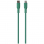 PURO Soft кабел за зареждане и пренос на данни USB-C / Lightning за iPhone / iPad / iPod / AirPods - 1,5 м - зелен