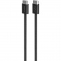 PURO Fabrik 2.0 плетен кабел за зареждане и данни - USB-C към USB-C - 1,5 m - черен
