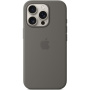 Оригинален Apple силиконов капак с MagSafe за iPhone 16 Pro - рок сив