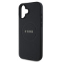 Guess Grained Classic Logo Cover с MagSafe за iPhone 16 Plus - черен