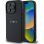 Guess Grained Classic Logo Cover с MagSafe за iPhone 16 Pro Max - черен