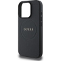 Guess Grained Classic Logo Cover с MagSafe за iPhone 16 Pro Max - черен