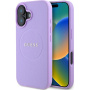 Guess Grained Classic Logo Cover с MagSafe за iPhone 16 Plus - Лилав
