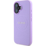 Guess Grained Classic Logo Cover с MagSafe за iPhone 16 Plus - Лилав
