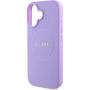 Guess Grained Classic Logo Cover с MagSafe за iPhone 16 Plus - Лилав