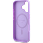Guess Grained Classic Logo Cover с MagSafe за iPhone 16 Plus - Лилав