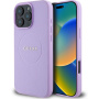 Guess Grained Classic Logo Cover с MagSafe за iPhone 16 Pro - Лилав