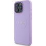 Guess Grained Classic Logo Cover с MagSafe за iPhone 16 Pro - Лилав