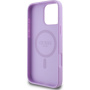 Guess Grained Classic Logo Cover с MagSafe за iPhone 16 Pro - Лилав