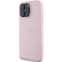 Guess Grained Classic Logo Cover с MagSafe за iPhone 16 Pro - Розов