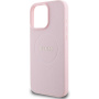 Guess Grained Classic Logo Cover с MagSafe за iPhone 16 Pro - Розов