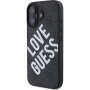 Guess 4G Big Love Logo Cover с MagSafe за iPhone 16 - Сив