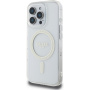 Guess IML Glitter Ring Cover с MagSafe за iPhone 16 Pro Max - Прозрачен