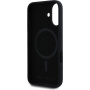 Karl Lagerfeld Силиконов калъф Karl and Choupette с MagSafe за iPhone 16 Plus - черен