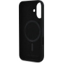 Karl Lagerfeld Силиконов калъф Double Heads с MagSafe за iPhone 16 Plus - черен