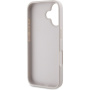 Guess 4G Strass Triangle Metal Logo cover за iPhone 16 - розов