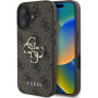 Guess 4G Metal Logo cover за iPhone 16 Plus - кафяв