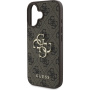 Guess 4G Metal Logo cover за iPhone 16 Plus - кафяв