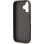 Guess 4G Metal Logo cover за iPhone 16 Plus - кафяв
