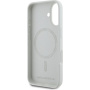 Karl Lagerfeld Силиконов калъф K&CH Heads с MagSafe за iPhone 16 - бежов