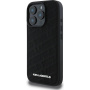 Karl Lagerfeld Калъф Quilted Pattern за iPhone 16 Pro - черен