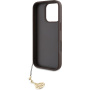Guess Калъф 4G Charms за iPhone 16 Pro - кафяв