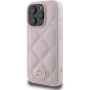 Guess Ватиран калъф за iPhone 16 Pro - розов