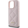 Guess Ватиран калъф за iPhone 16 Pro - розов