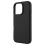 FIXED MagLeather Leather Cover с MagSafe за iPhone 16 Pro - черен