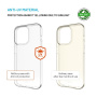 FIXED Рециклиран калъф ReStory Anti-UV за iPhone 16 Pro - прозрачен