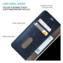 FIXED Калъф Opus flip case за iPhone 16 Plus - тъмно син