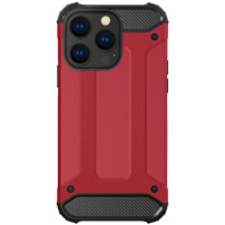 Супер устойчив калъф „Armor“ за iPhone 16 Pro Max - червен