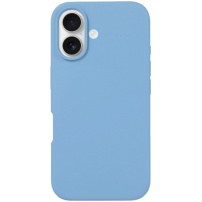 Силиконов калъф за iPhone 16 - син