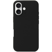 Силиконов калъф за iPhone 16 Plus - черен