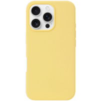 Силиконов калъф за iPhone 16 Pro - жълт