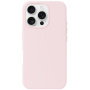 Силиконов калъф за iPhone 16 Pro - пясъчно розов