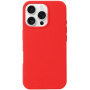 Силиконов калъф за iPhone 16 Pro - червен