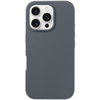 Силиконов калъф за iPhone 16 Pro - сив