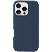 Силиконов калъф за iPhone 16 Pro Max - тъмносин