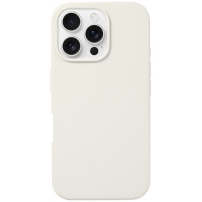 Силиконов калъф за iPhone 16 Pro Max - бежов