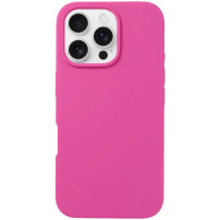Силиконов калъф за iPhone 16 Pro Max - розов