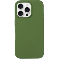 Силиконов калъф за iPhone 16 Pro Max - маслинен