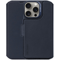 Decoded Detachable Wallet 2in1 detachable flip case за iPhone 16 Pro - тъмно син