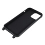 Матово покритие с регулируема каишка за iPhone 13 Pro Max - черно